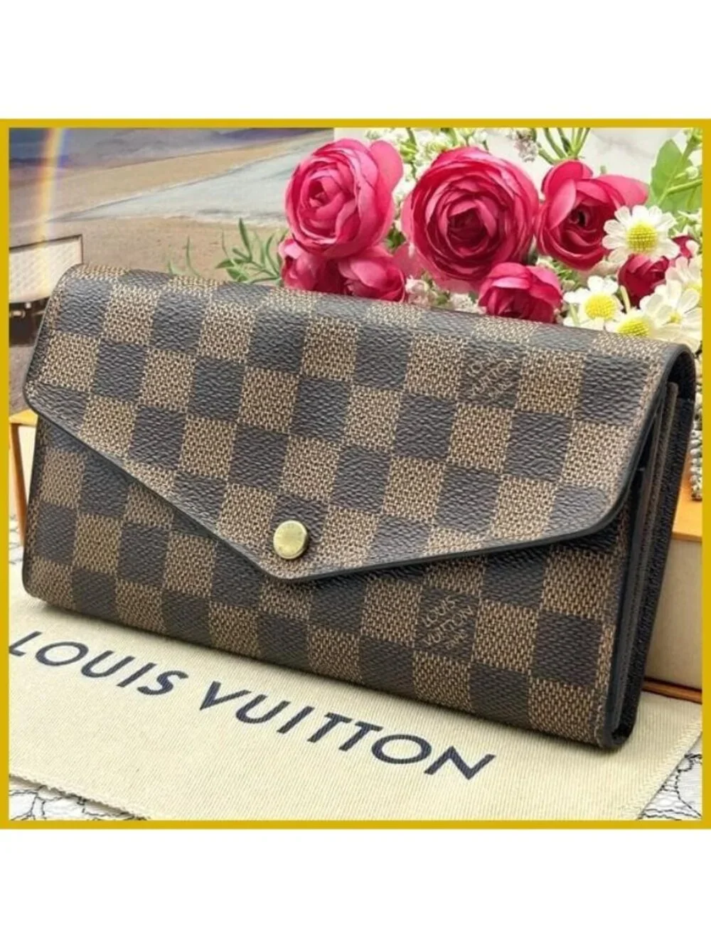 Louis Vuitton Damier Portefeuille Sarah Wallet